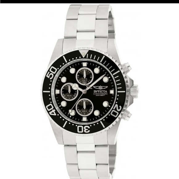 Invicta Pro Diver 1768 Stainless Steel Chronograph Men’s Watch - Brand New - Picture 1 of 5